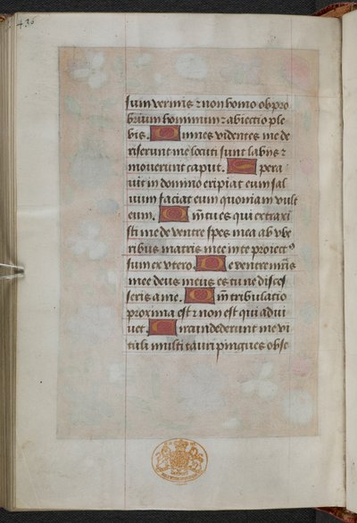 Book of Hours, Use of Sarum (