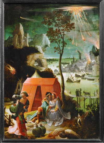 Lot and His Daughters by School Netherlandish