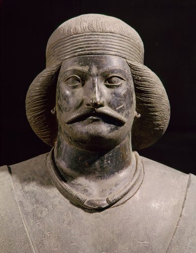 Parthian warrior, from Shami (detail) by School Parthian