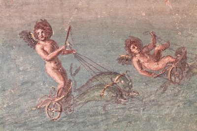 Running Cupids, Herculaneum by School Roman