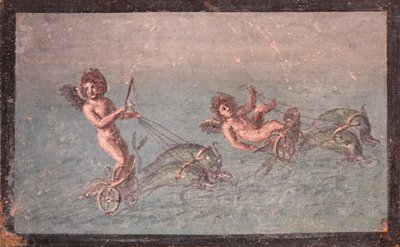 Running Cupids, Herculaneum by School Roman