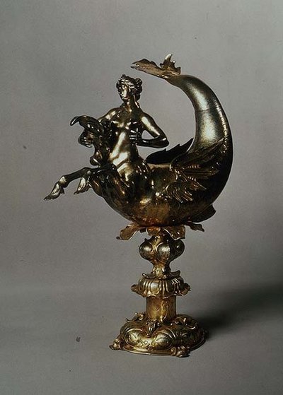 Pitcher for Washing Hands in the Form of a Winged Beast, Augsburg by School Russian