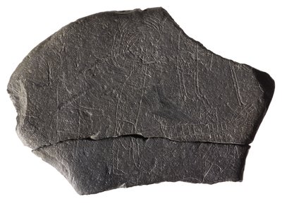 Hostage Stone, from the Early Medieval Island Monastery, Inchmarnock, Bute, Scotland, c.8th-9th Century AD by Scottish School