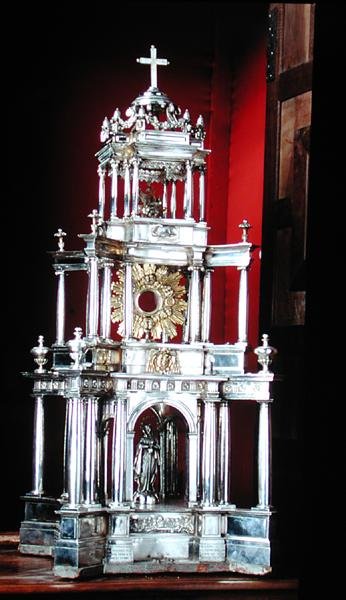 Monstrance Containing the Consecrated Host, Used in Processions by School Spanish