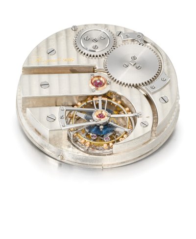 Openface Keyless One Minute Tourbillon Watch, Breguet No. 986 by Swiss School