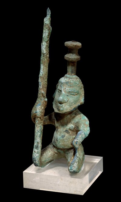 Civilization Dongson: bronze lamp holder. 300 BC-200 AD. From Vietnam. Paris, Guimet Museum, National Museum of Asian Arts by School Vietnamese