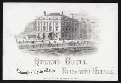 Trade card for the Queen