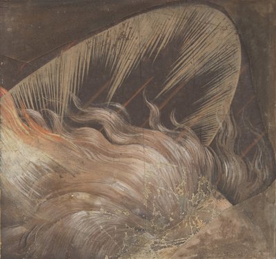 Head of an Apostle Surrounded by a Tongue of Fire and a Nimbus (Fragment), 1500-50 by School of Raphael.