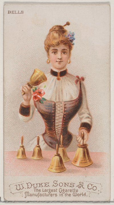 Bells, from the Musical Instruments series N82 for Duke brand cigarettes by Schumacher and Ettlinger