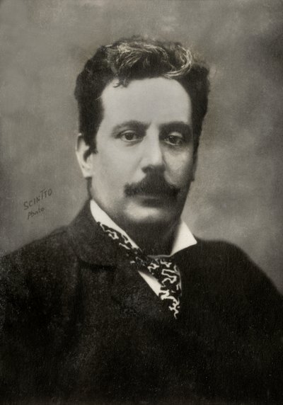 Portrait of the Italian Composer Giacomo Puccini by Scintto