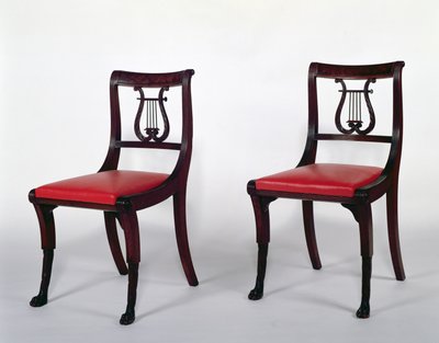 Side chairs from the Duncan Phyfe Workshop by Scottish School