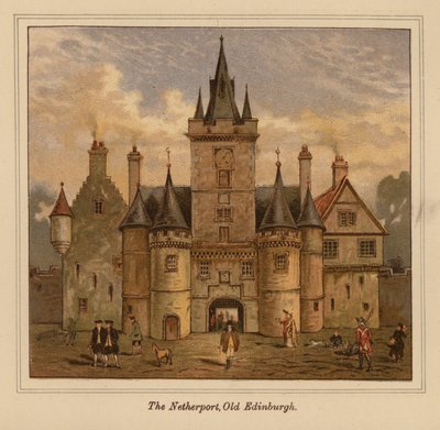 The Netherport, Old Edinburgh by Scottish School