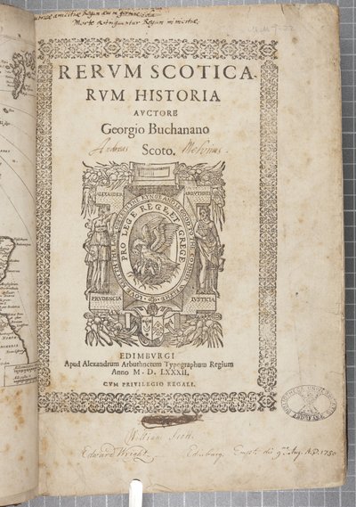 Title Page of Rerum Scoticarum Historia by Scottish School
