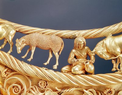 Milking of Sheep (detail) by Scythian