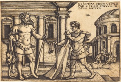Lycus Bringing the Garment of Nessus to Hercules by Sebald Beham