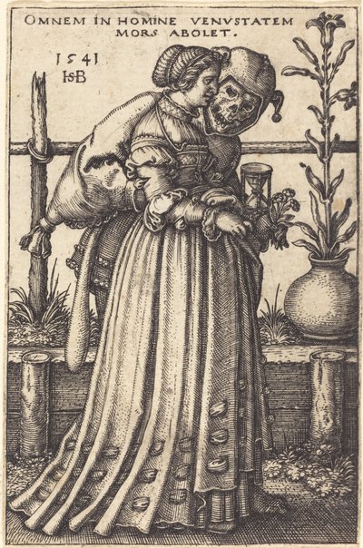 The Lady and Death by Sebald Beham