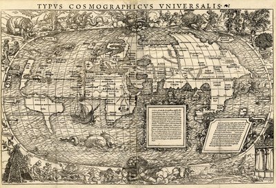 Typus Cosmographicus Universalis, c.1532 by Sebastian & Holbein Hans the Younger Münster