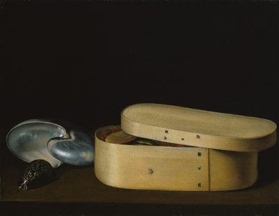 Still Life with Shells and a Chip-Wood Box by Sebastian Stoskopff