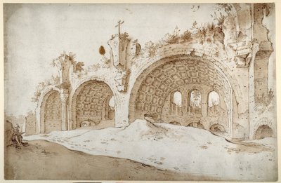 The Basilica of Constantine and Maxentius by Sebastian Vrancx