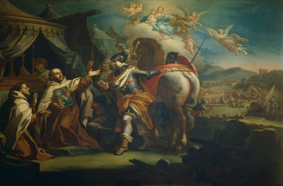 Delivery of venerated image of Our Lady of Victory to Father Domenico di Gesu Maria by Sebastiano Conca