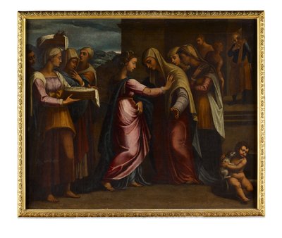 The Visitation by Sebastiano del (c.1485-1547) (after) Piombo