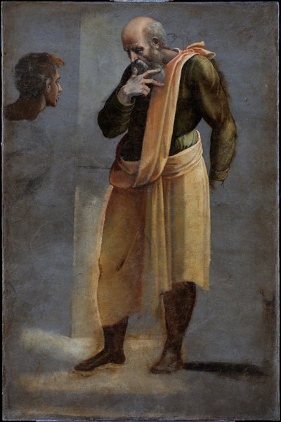 The Visitation - Saint Zacchariah by Sebastiano del (c.1485-1547) Piombo