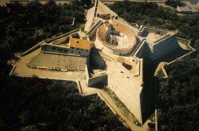 Square fort in Antibes, fortification of Vauban (17th century) by Sebastien Le Prestre de Vauban