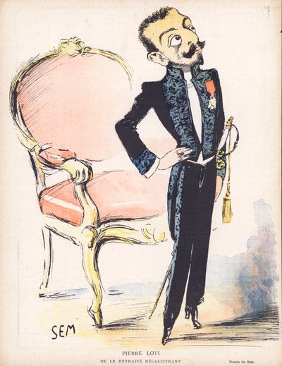 Pierre Loti, French Naval Officer and Novelist by Sem