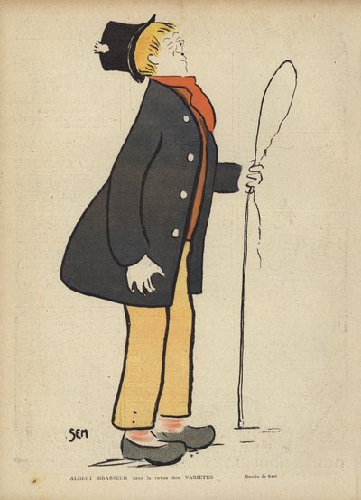 Albert Brasseur, French Comedian and Operetta Singer by Sem