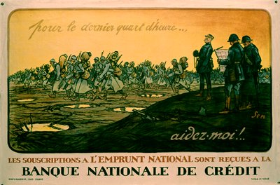 French World War I poster encouraging the purchase of war bonds by Sem