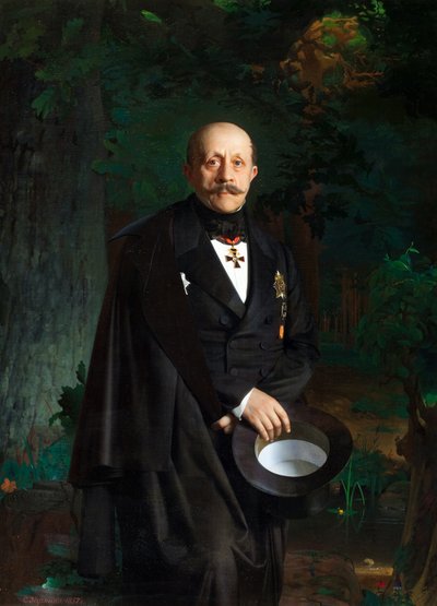 Portrait of Alexander Dmitriyevich Chertkov by Sergey Konstantinovich Zaryanko