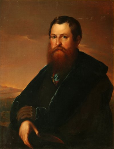 Portrait of the Merchant Pyotr Semyonovich Sapozhnikov by Sergey Konstantinovich Zaryanko