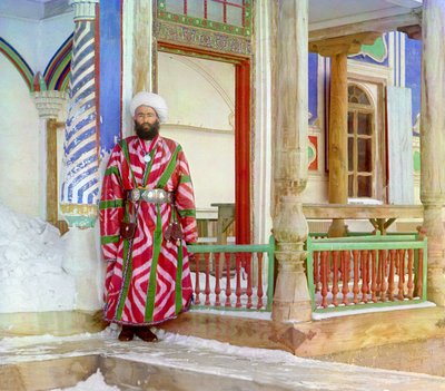 A Minister of the Emirate of Bukhara in Formal Dress, c. 1910 by Sergey Prokudin Gorsky