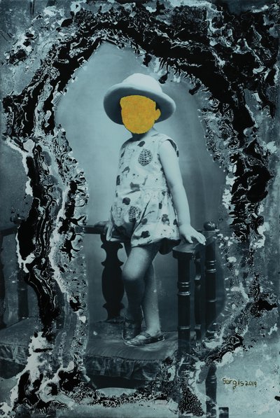 Young Girl Posing Alone, 2019 by Sergis Adamos