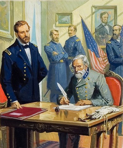 General Ulysses Grant Accepting the Surrender of General Lee at Appomattox by Severino Baraldi