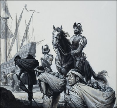 Gold Transportation through Panama by Severino Baraldi