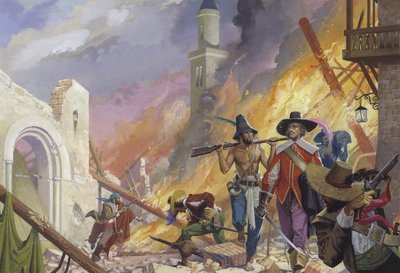 William Dampier, seventeenth century pirate by Severino Baraldi