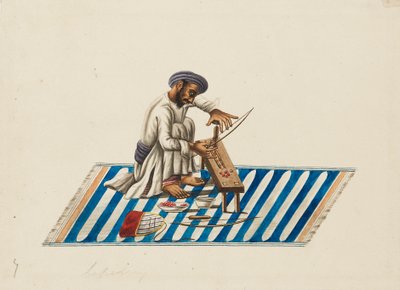 Lapidary at Work, c. 1810 by Sewak Ram