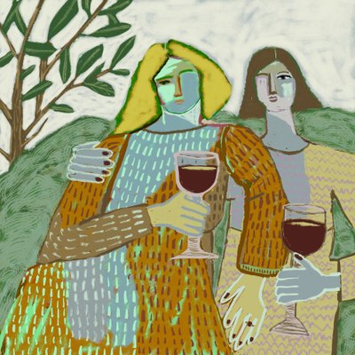 Outdoor Wine Companions by Sharyn Bursic