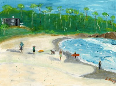 Summer Beach Scene by Sharyn Bursic
