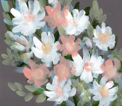 Muted Floral Bouquet by Shelley Hampe