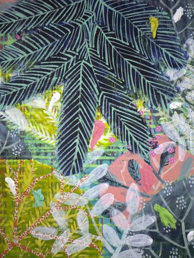 Vibrant Tropical Jungle by Shelley Hampe