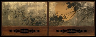Autumn Grasses in Moonlight by Shibata Zeshin