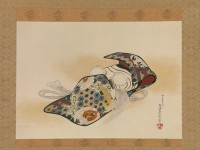 Mask for the Noh Play Okina by Shibata Zeshin