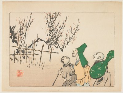 Plum Blossoms by Shibata Zeshin