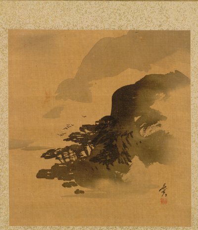 Shoreline with Birds from Album of Paintings by the Venerable Zeshin by Shibata Zeshin