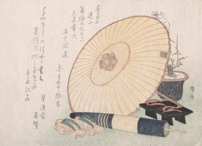 Umbrellas and Geta Japanese Wooden Sandals by Shinsai