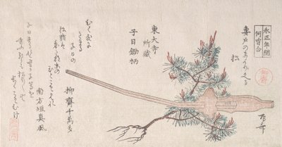 Young Pine Tree and the Handle of a Plow by Shinsai