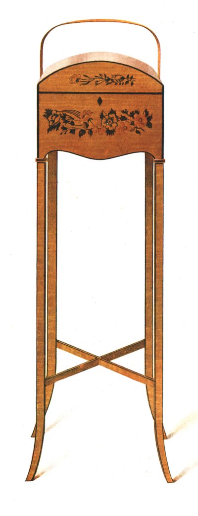 Painted Satin-Wood Work-Table by Shirley Charles Llewellyn Slocombe