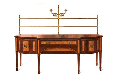 Satinwood and Mahogany Sideboard by Shirley Charles Llewellyn Slocombe